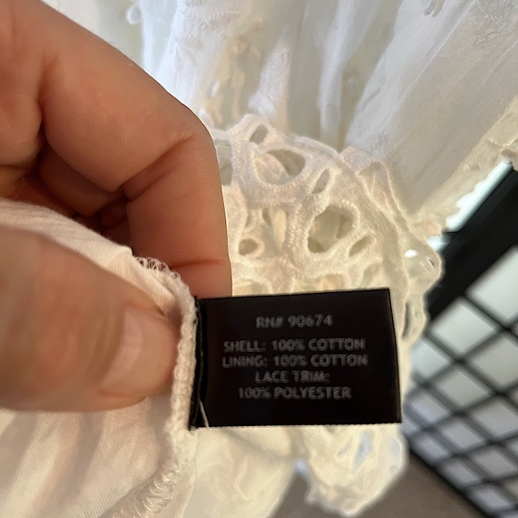 BOSTON PROPPER S Maxi Dress Boho Fairy Core Beach Core Lace Overlay light weight - Picture 7 of 7